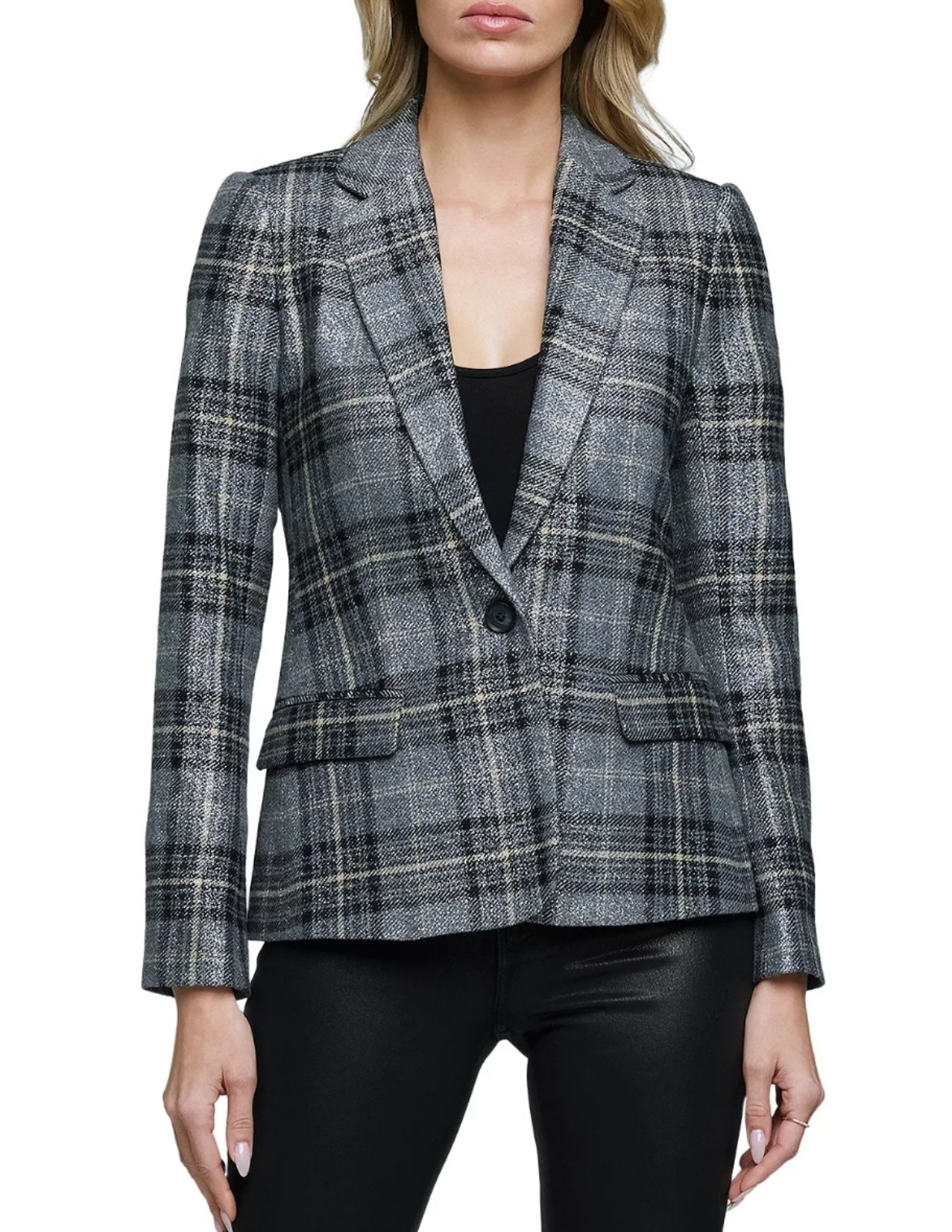 L'Agence Tweed Pattern Blazer SZ 12