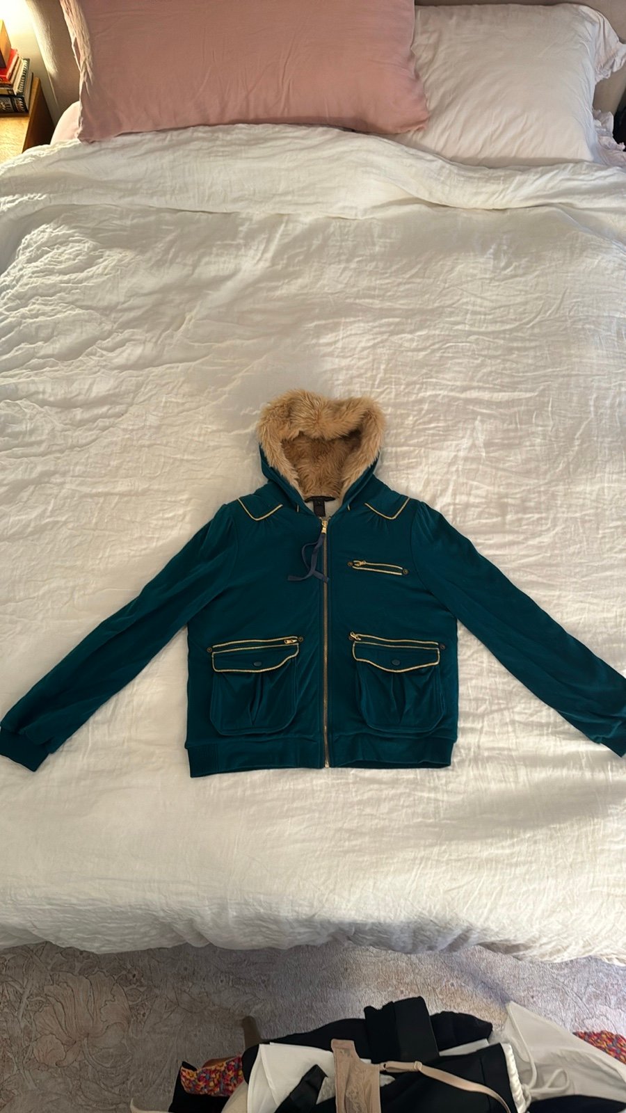 Marc by Marc Jacobs bomber Jacket with Hood lined with Faux Fur szL