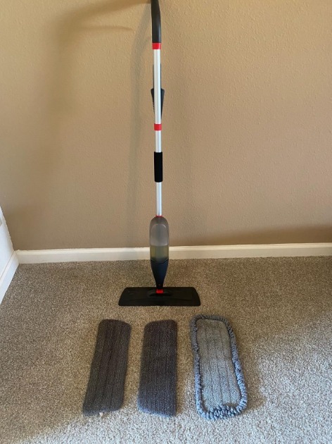 Spray Mop for Floor Cleaning with 3pcs Washable Pads - Wet Dry Microfiber Mop