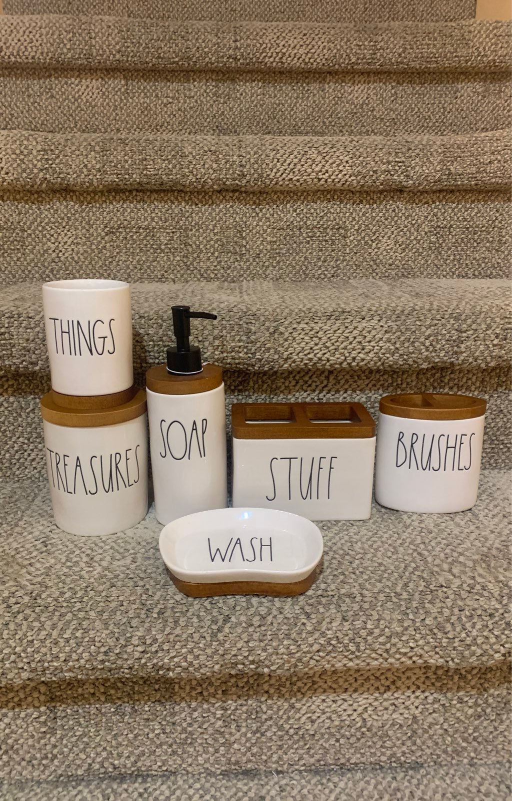 Rae Dunn Bathroom set