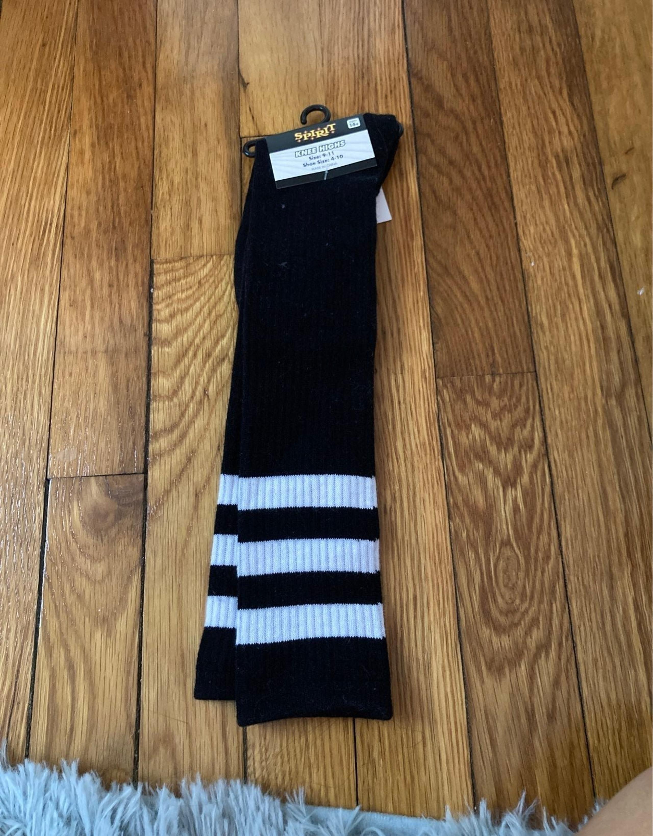 Black knee high socks