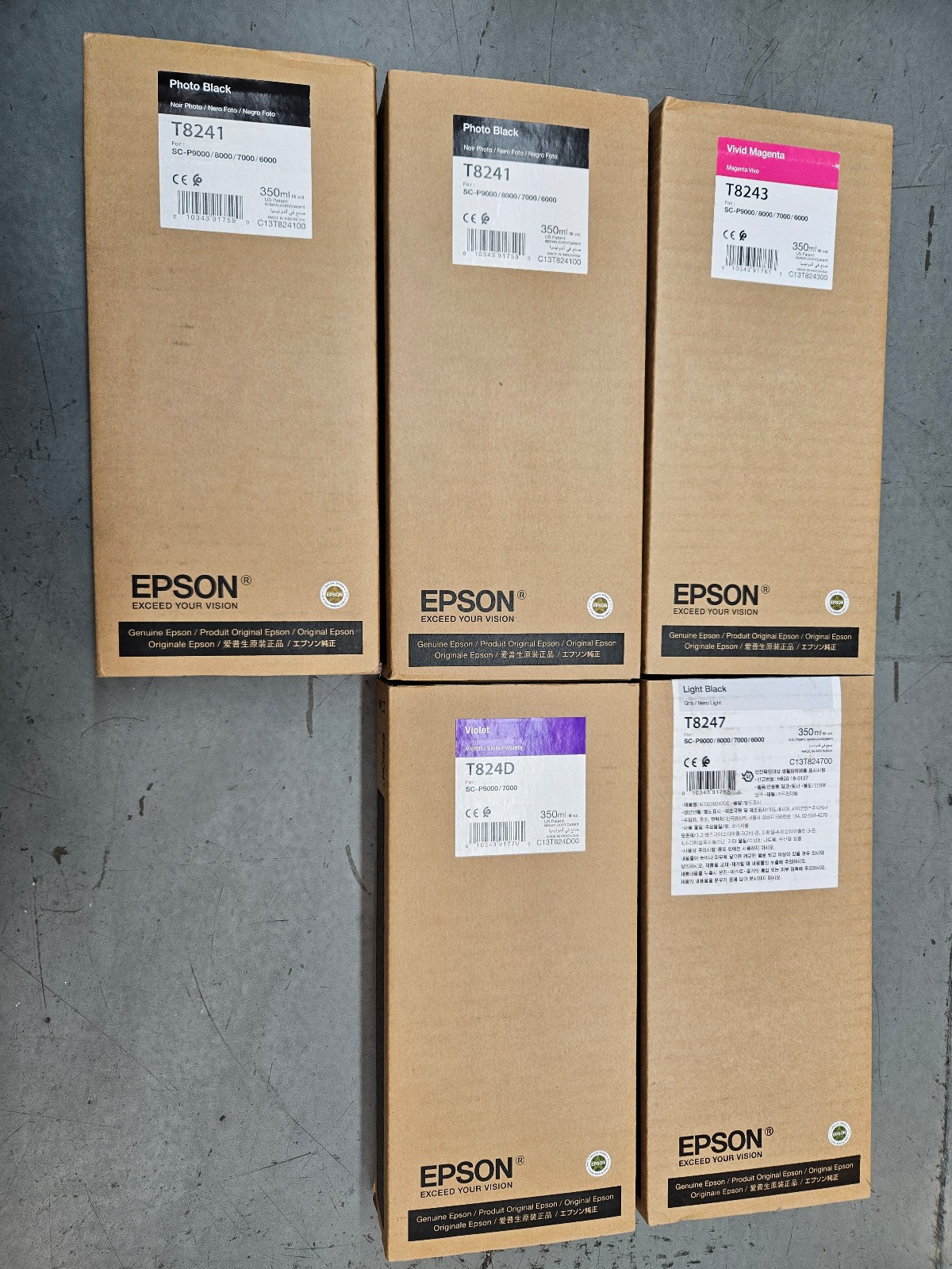 Epson T8241 (2), T8243, T8247, T824D New