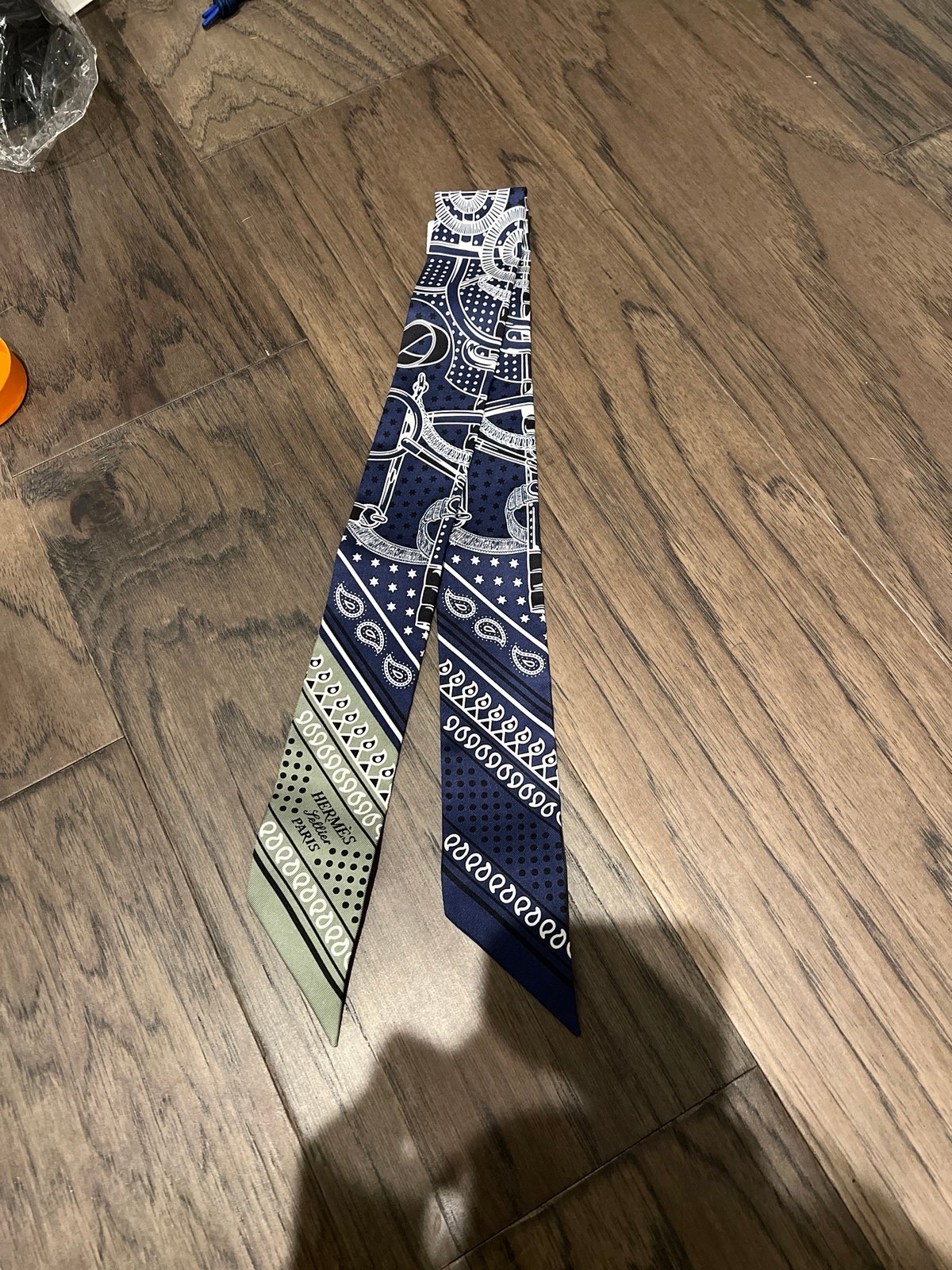 Hermes silk ribbon twilly