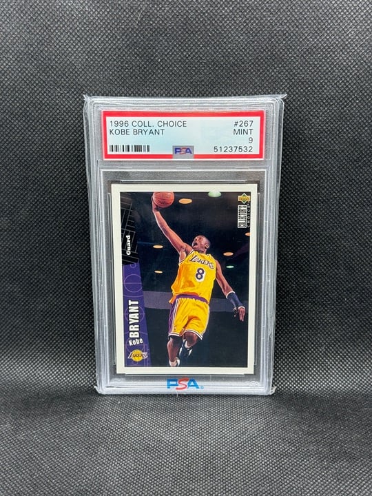 1996 Collector's Choice Basketball Kobe Bryant Rookie PSA 9