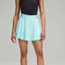 Lululemon Court Rival High-Rise Skirt *Long Cyan Blue Sz 2