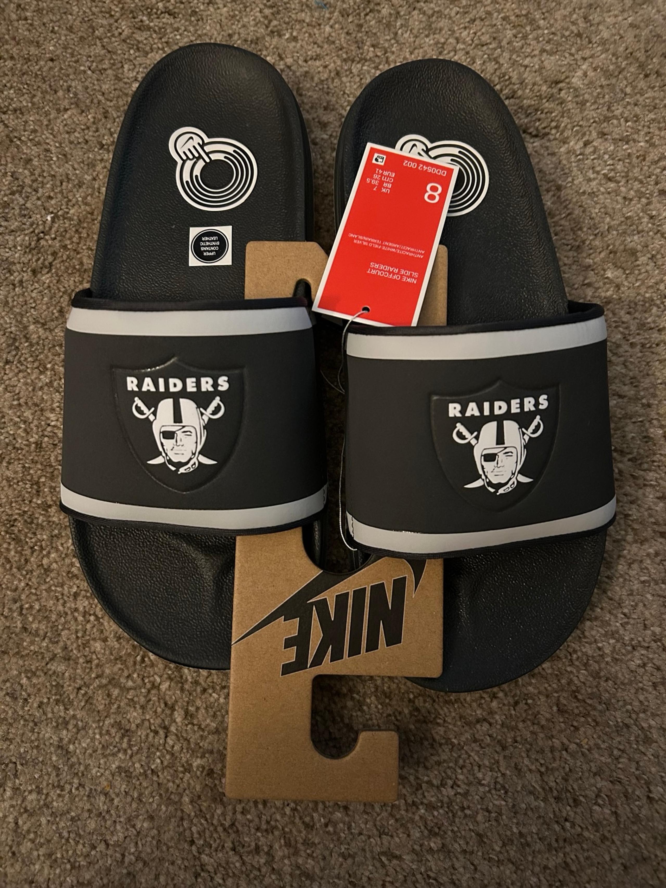 New Nike Offcourt NFL Las Vegas Raiders Slides