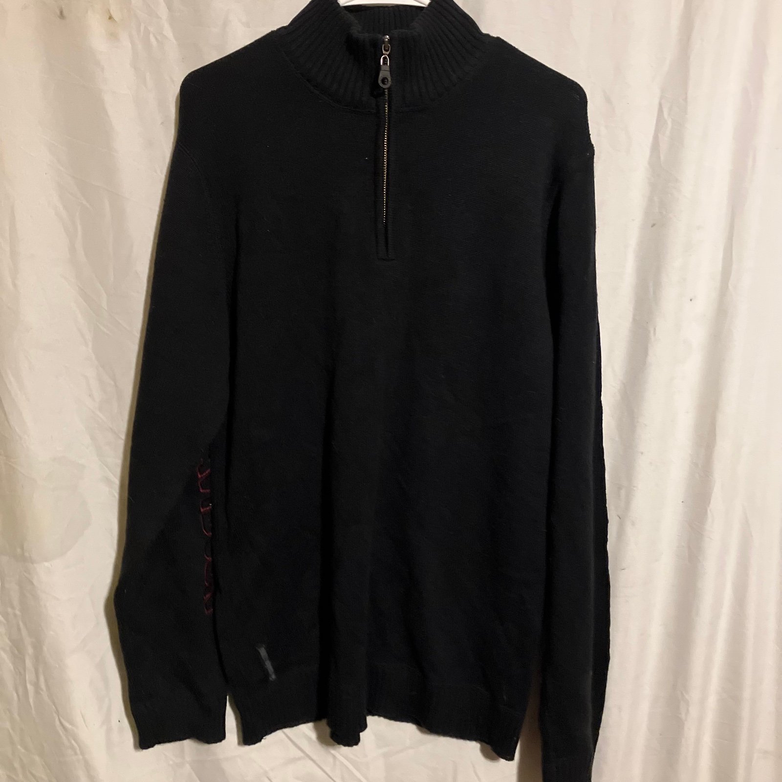 Harley Davidson quarter zip knit sweater sz M