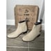 Men’s Charro Cowboy Ankle Boots Nubuck Leather El Canelo Boron Natural Size 7.5