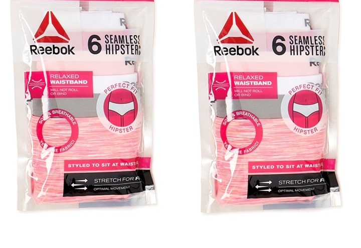 Lot of 2 - Toddler's REEBOK Underwear Seamless Hipster 6-Pk Each Size: 2T-3T-NEW