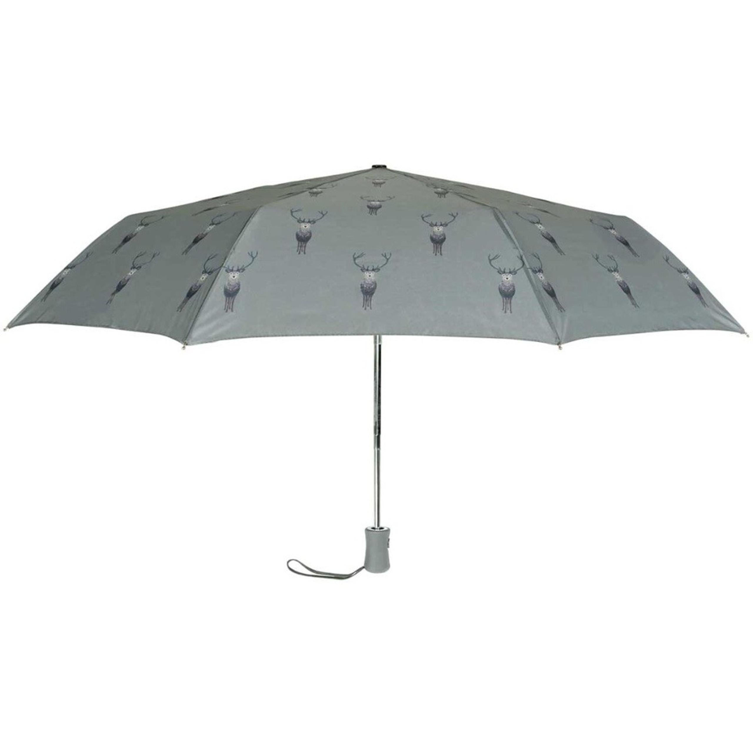 NEW Reindeer Stag Folding Travel Umbrella
