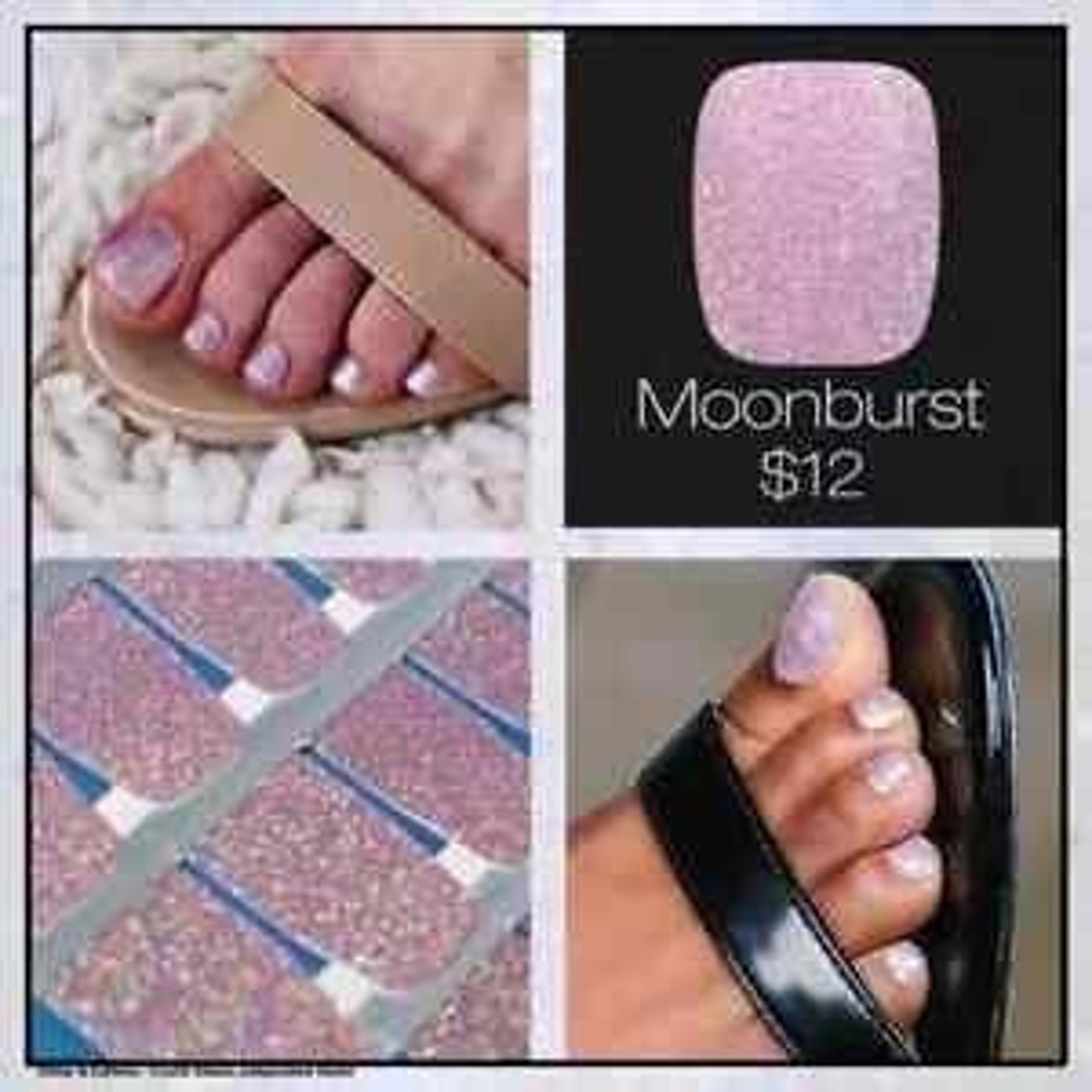 Color Street Nail Polish Strips Moonburst Pedicure,  NEW, Retired