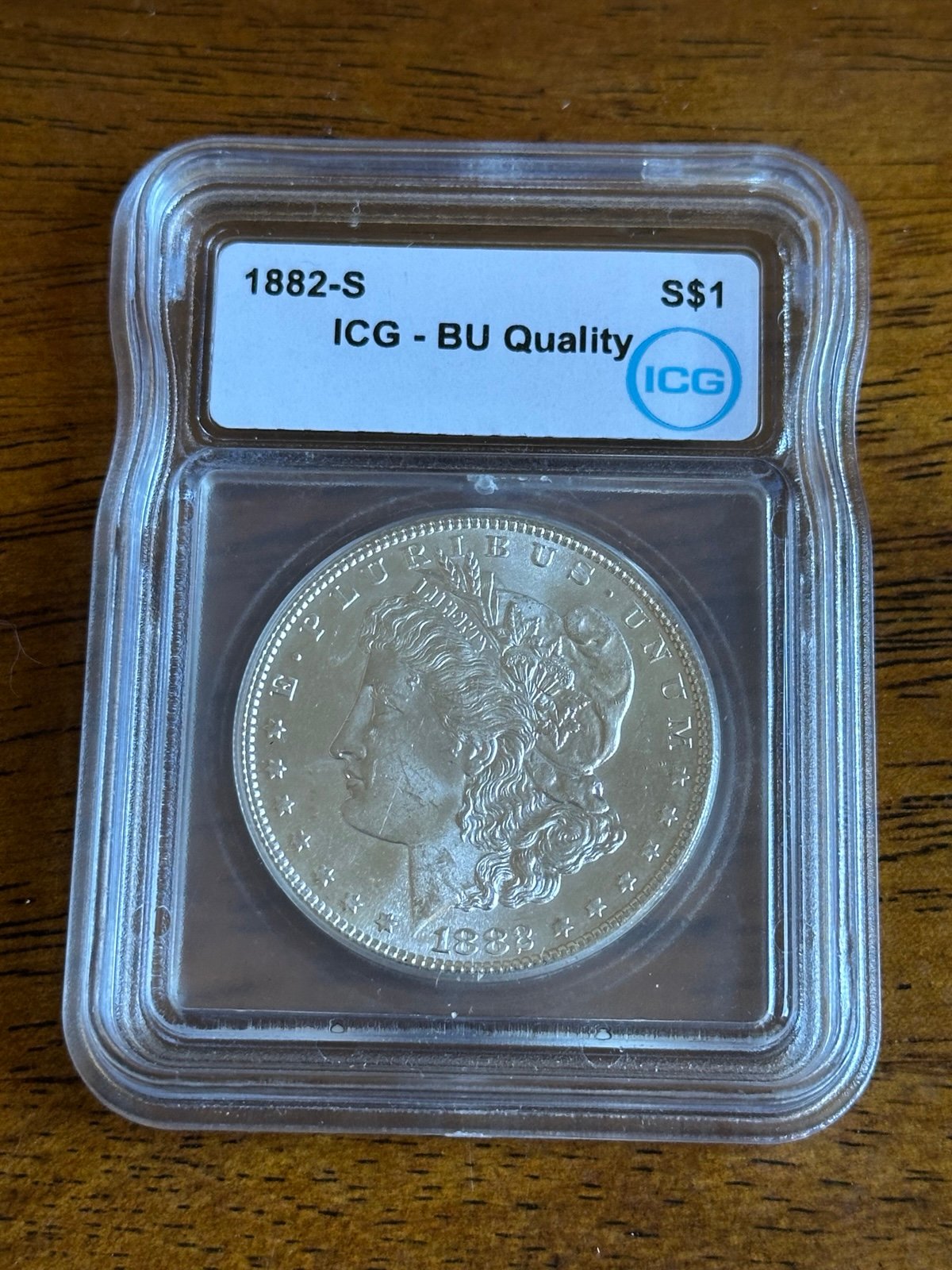 1882 S Morgan Silver Dollar BU