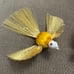 Vintage Stiff Nylon Thread Bird with Mica Christmas Bird Ornament