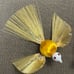 Vintage Stiff Nylon Thread Bird with Mica Christmas Bird Ornament