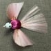 Vintage Stiff Nylon Thread Bird with Mica Christmas Bird Ornament