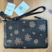 Coach Small Wristlet With Floral Print