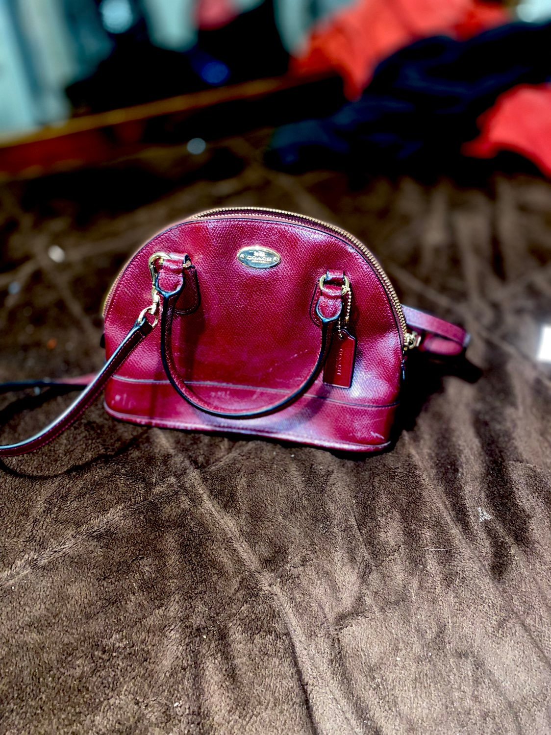 Coach satchel dome purse