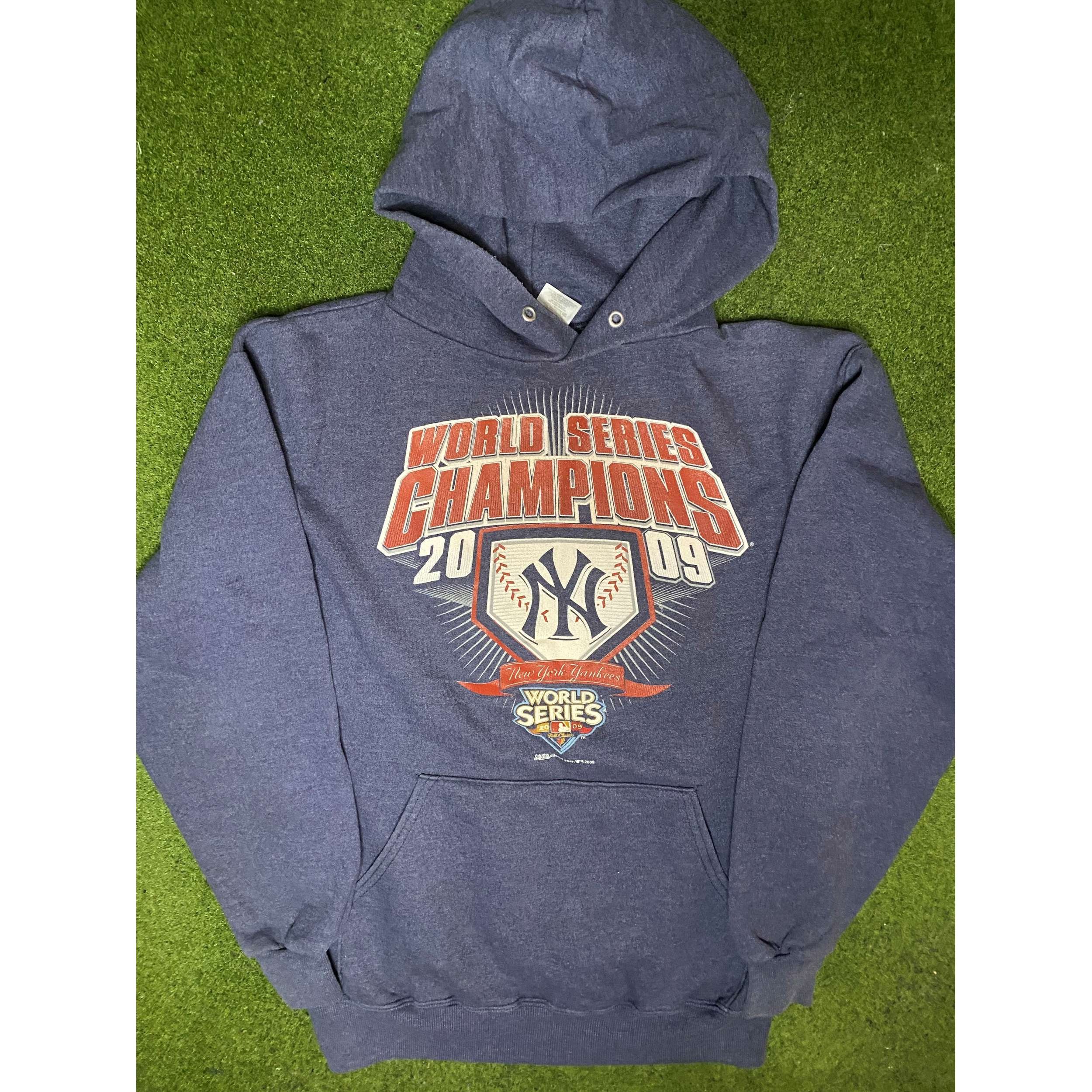 2009 New York Yankees - World Series Champions - Vintage MLB Hoodie (Medium)