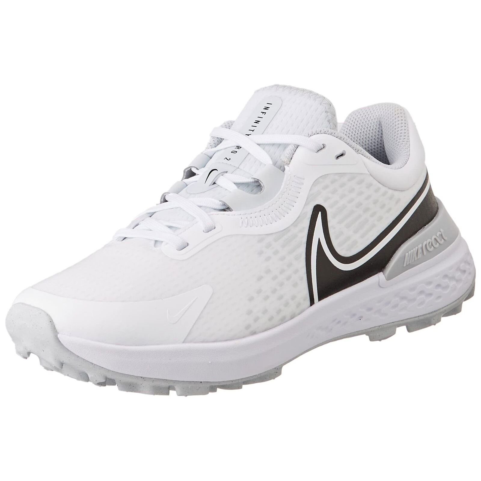 Nike Infinity Pro 2 Men's Golf Shoes (DJ5593-101, White/Black-Pure Platinum-Wolf