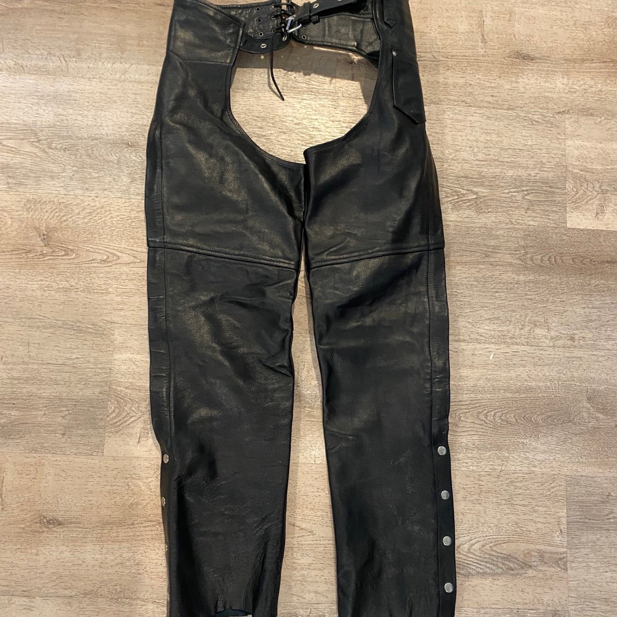Black Leather Chaps