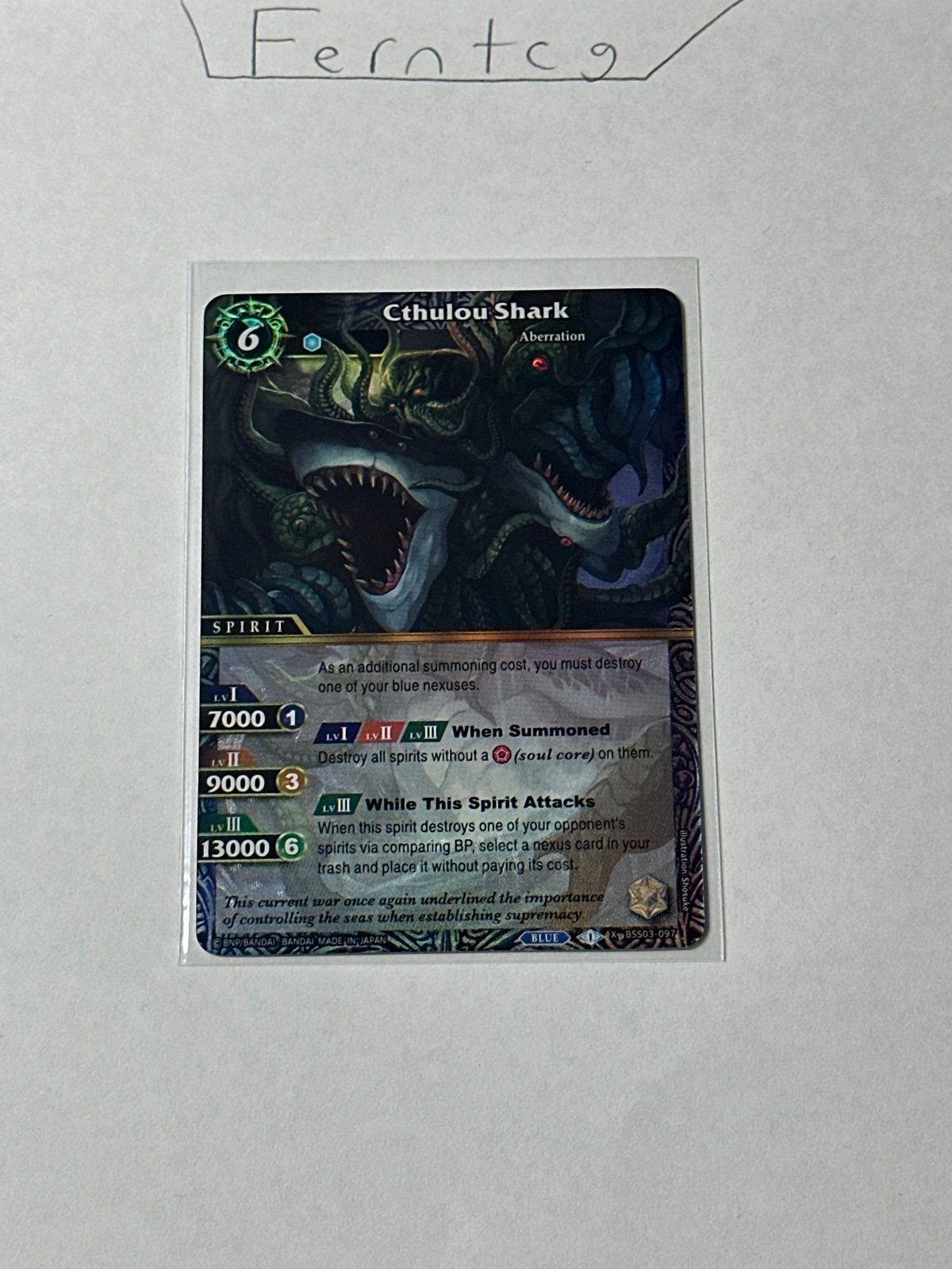 Battle Spirits Saga Aquatic Invaders Best of Blue NM Aquatic Invaders