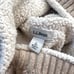 L.L. Bean Women’s Cotton and Wool Blend Diamond Knit Shearling Cardigan Sweater