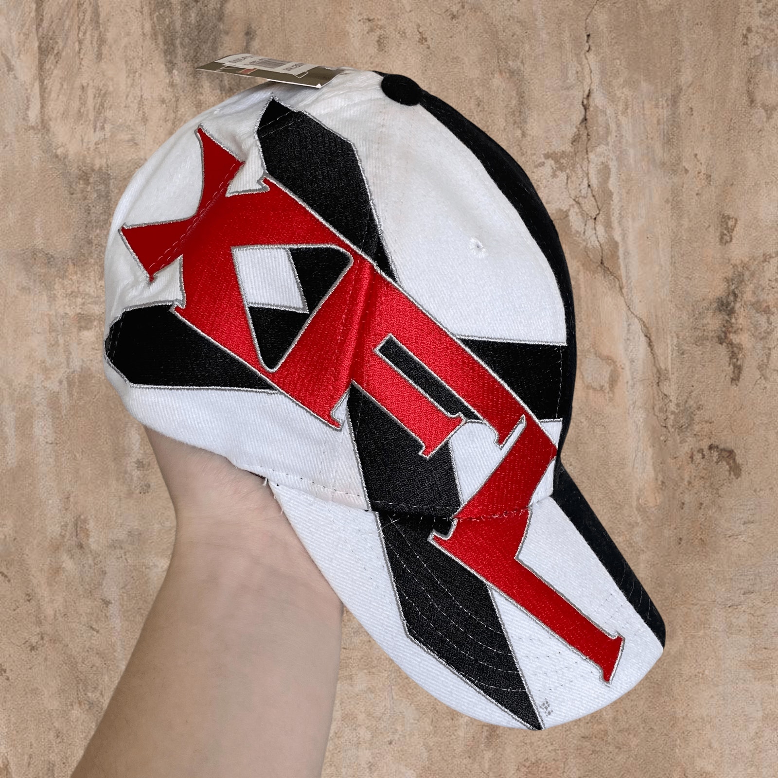 Vintage XFL Hat Insane Large Embroidered Logo Drew Pearson Split Design 2001 Y2K