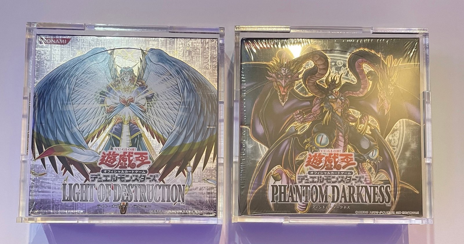 Yugioh Light of Destruction & Phantom Darkness Japanese Booster Boxes *SEALED*