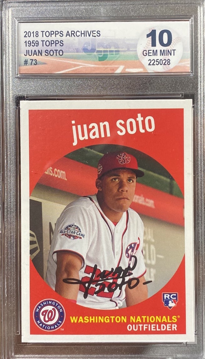 Topps Juan Soto Rookie Gem Mint 10