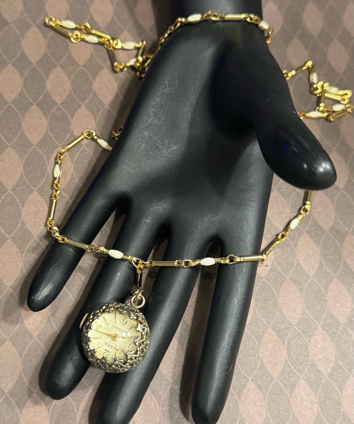 Vintage Pedre Skeleton Pendant Ball Watch, Pedre Watch, Skeleton Ball Watch