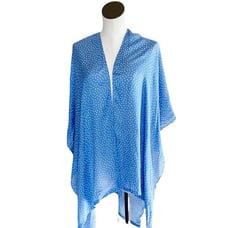 NWOT LOFT Polka Dot Kimono Cardigan Blue White