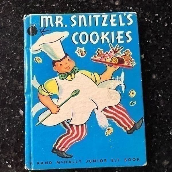 Vintage Mr. Snitzel’s Cookies Jane Flory Rand McNally 1960 junior elf