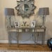Set of chandelier crystal lamps