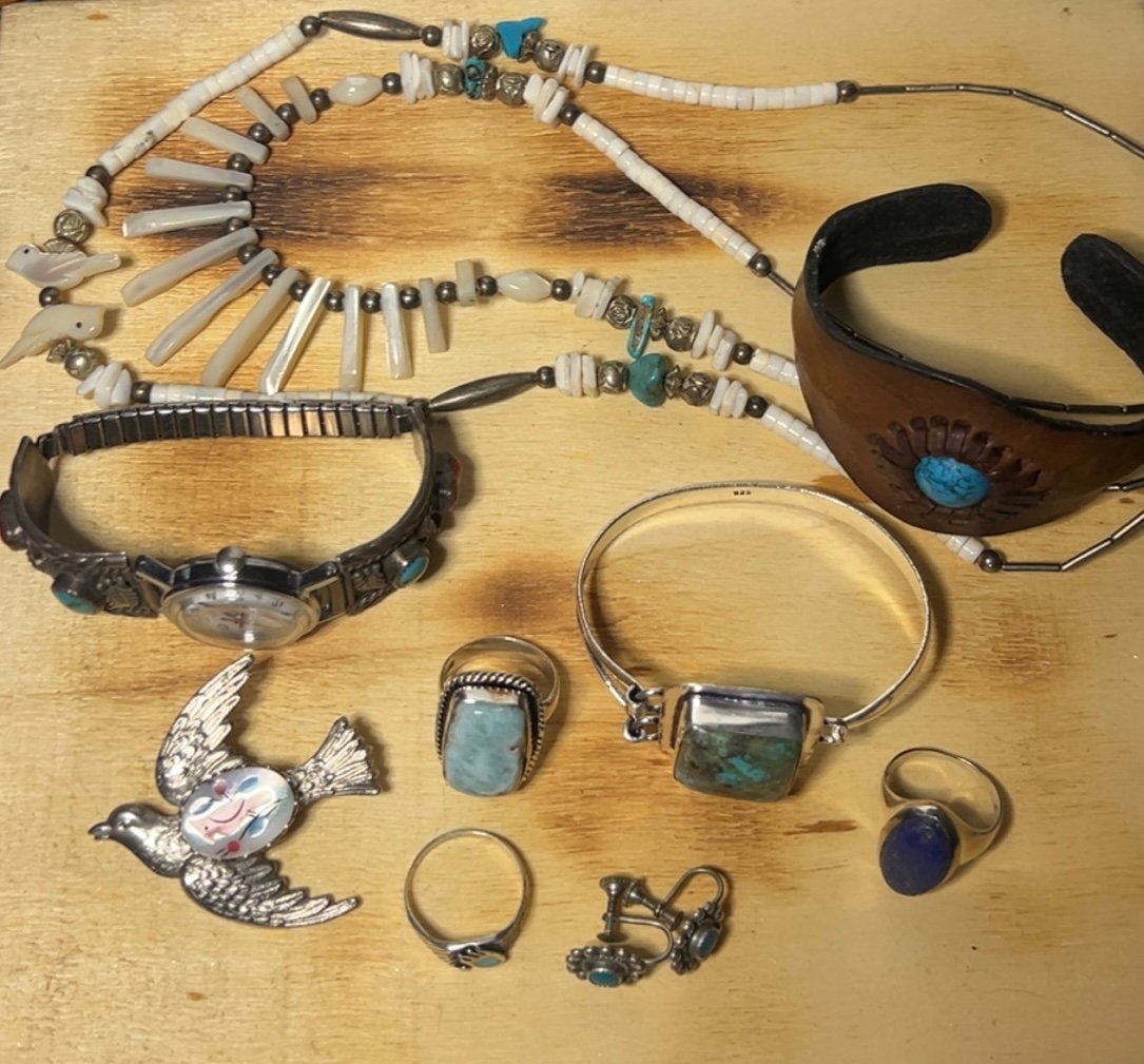 Grandmas jewelry. Native lot