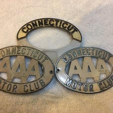 AAA Motor Club License Plate Badges