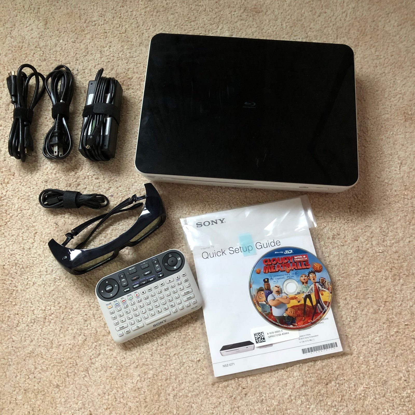 Sony NSZ-GT1 Blu-Ray Player NSG-MR1 Remo