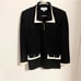 NWT St. John Contrast Trim Evening Zip up jacket size 10 new with tags