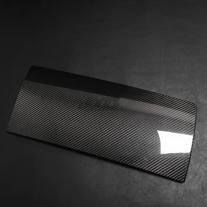 New Real Carbon Fiber Door Lid Glove Box Cover Trim Tesla Model 3 & Y 2017-2023