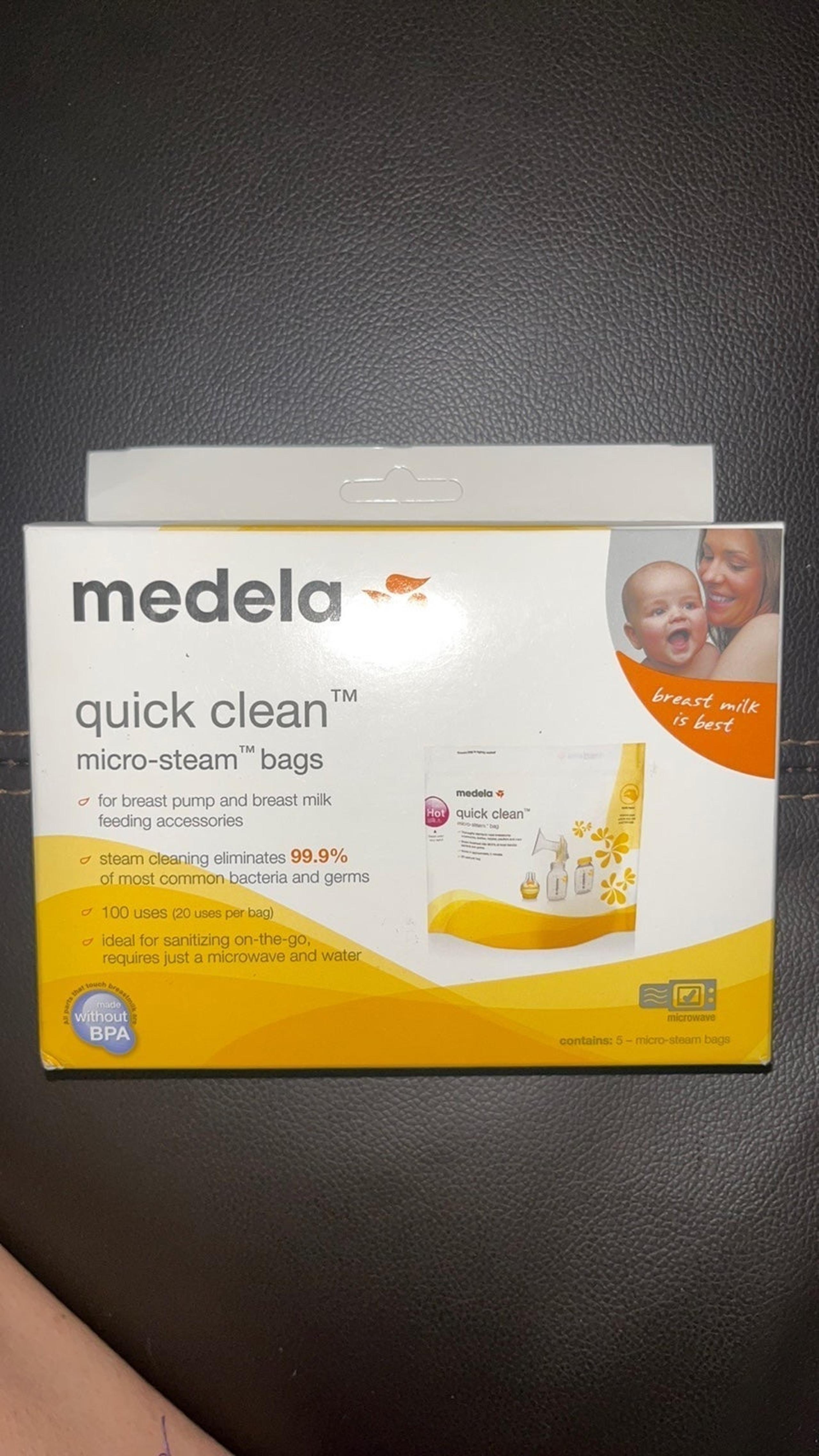 Medela Quick Clean Micro-Steam Bags NIB NEW