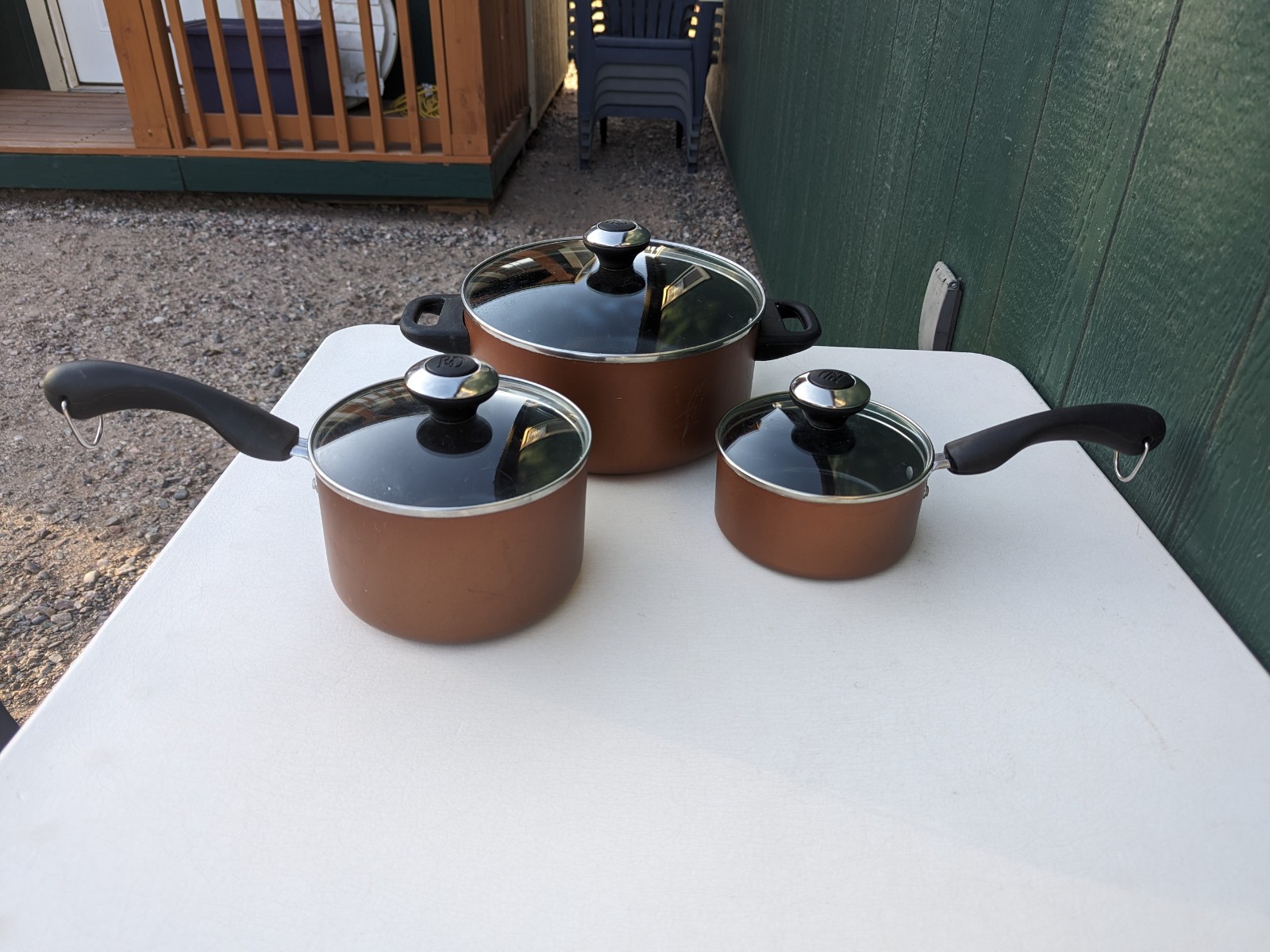 Paula Deen Collections Cookware 6 PC Set - Stockpot + Sauce Pans *Copper Color*