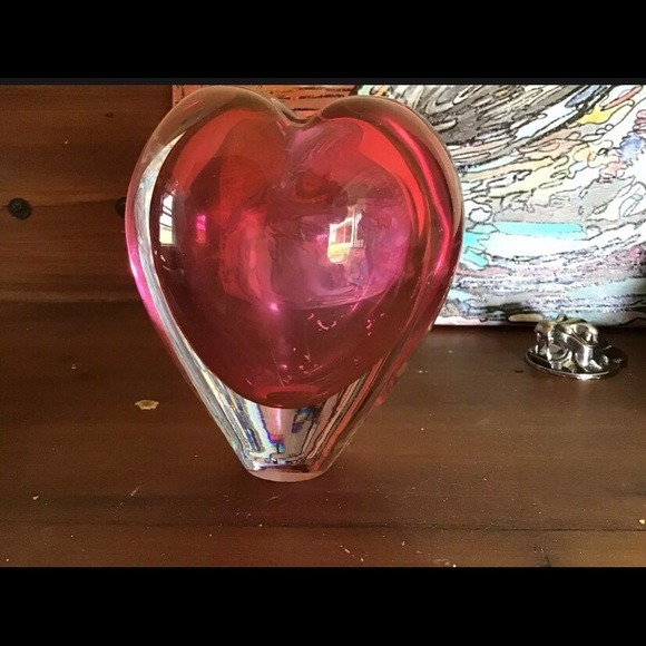 ANTIQUE ARTISAN HAND BLOWN GLASS INK WELL