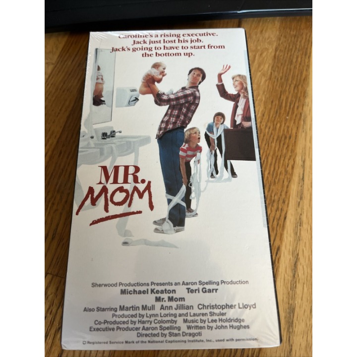Mr. Mom 1984 Factory SEALED VHS Tape Michael Keaton