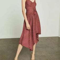 bcbgmaxazria Lace-up Asymmetrical dress