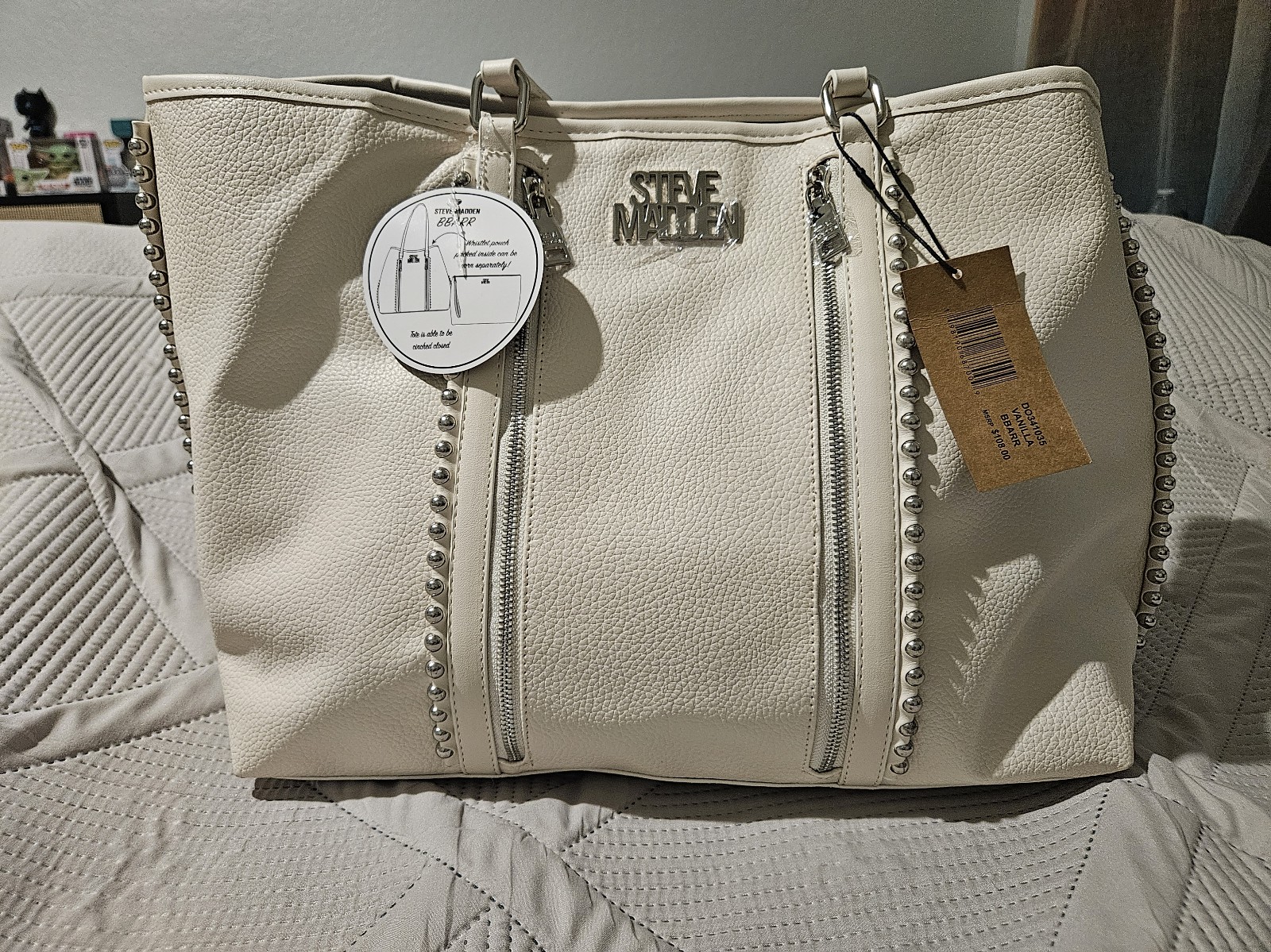Large Steve madden 2 piece tote NWT