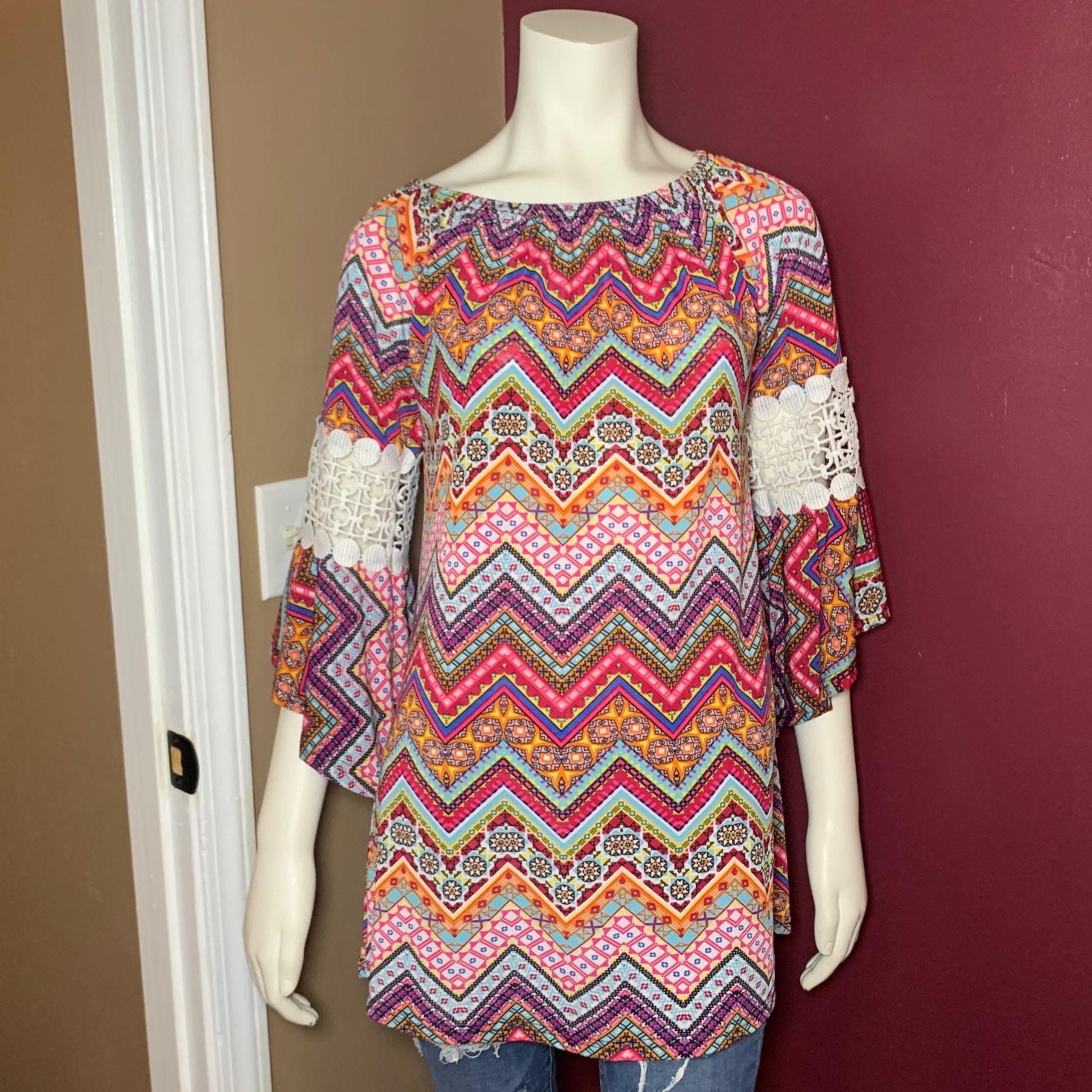 Women's New w/o Tags (Small/Medium) Sized Tunic Boutique Blouse / Shirt / Top