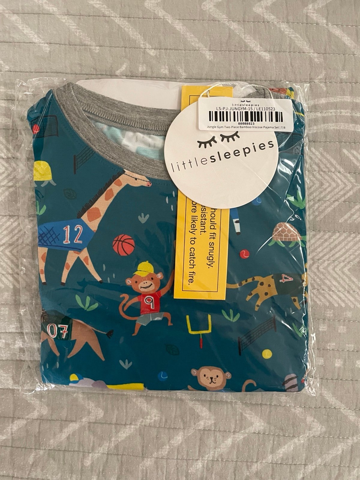 Little Sleepies Jungle Gym Pajama Set 7/8