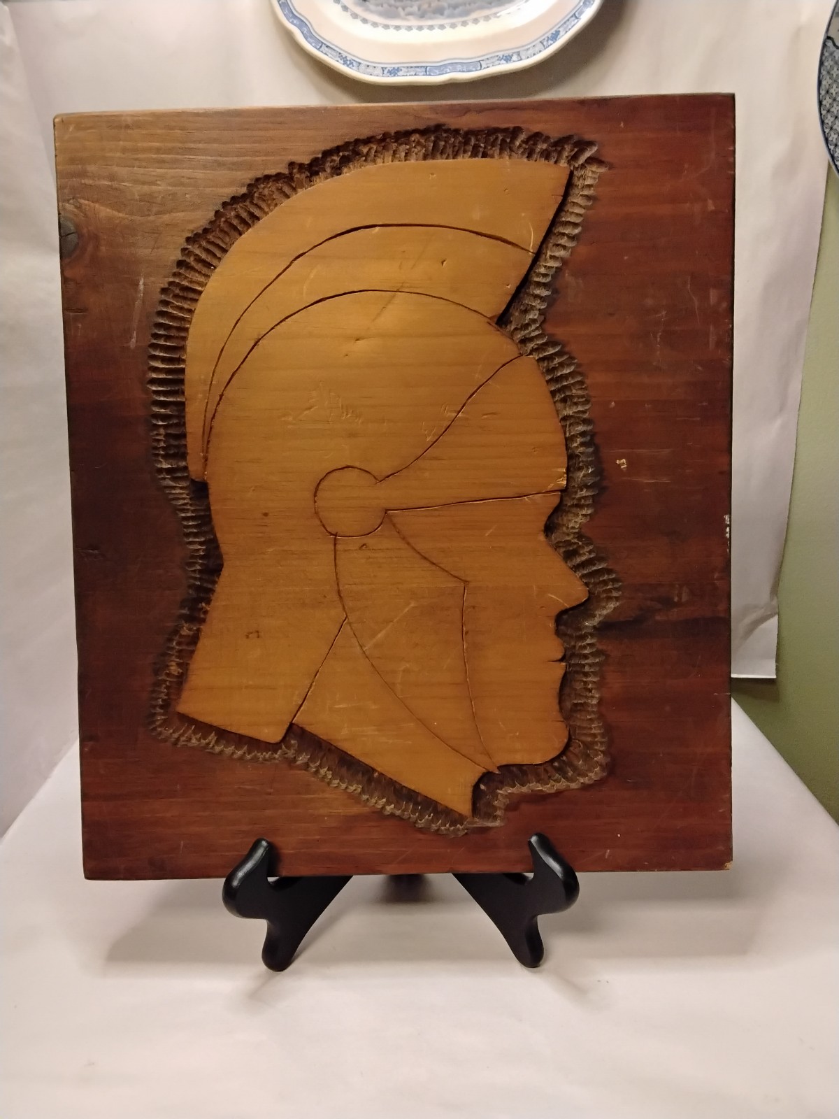 Hand Carved and Pieced Original Wood Art Signed and Dated