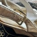 Lilly Pulitzer 9.5 Sandals Gold Tan Resort Chic Peep Toe Wedge Pumps Women’s