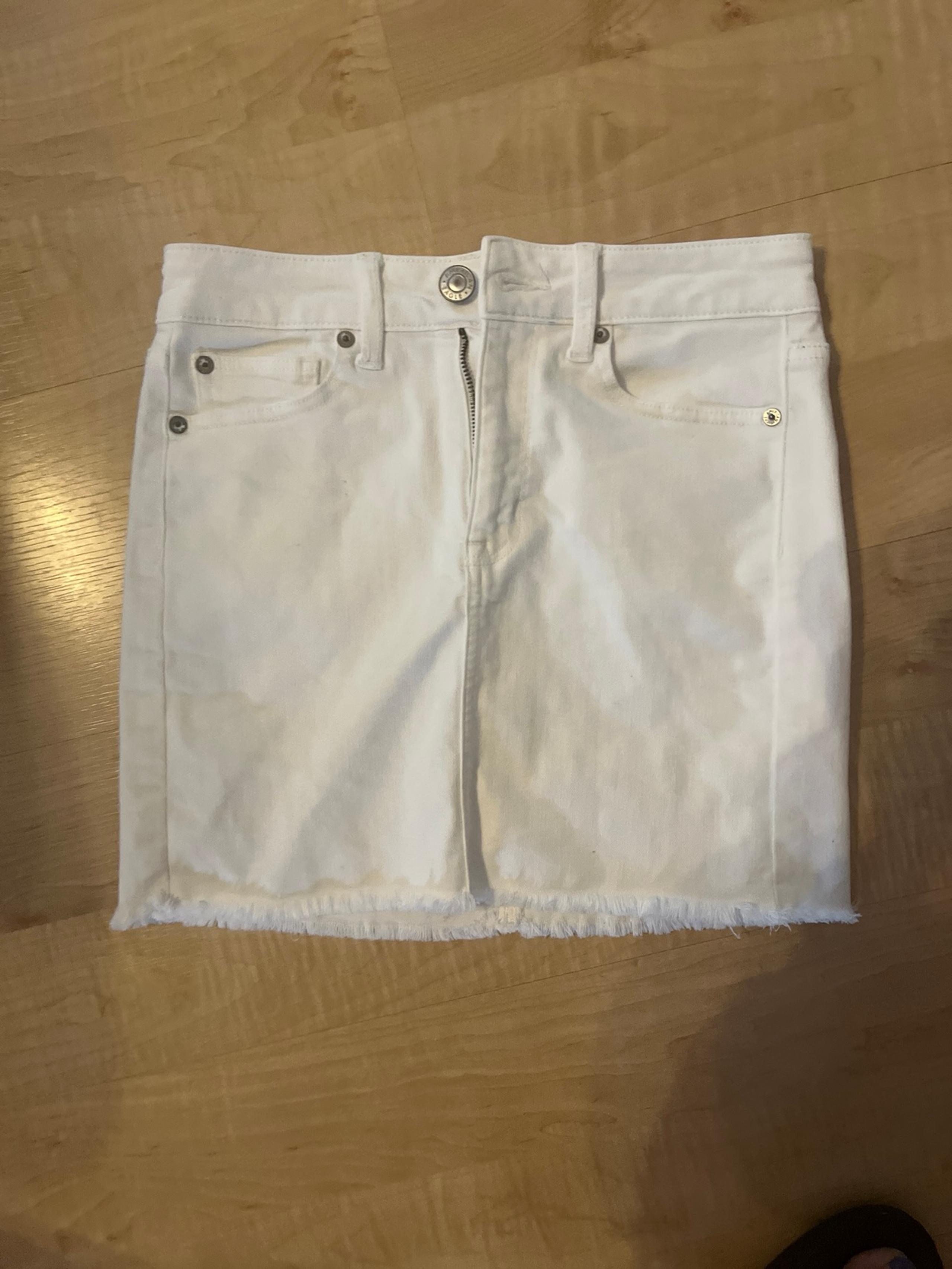 American eagle denim mini skirt