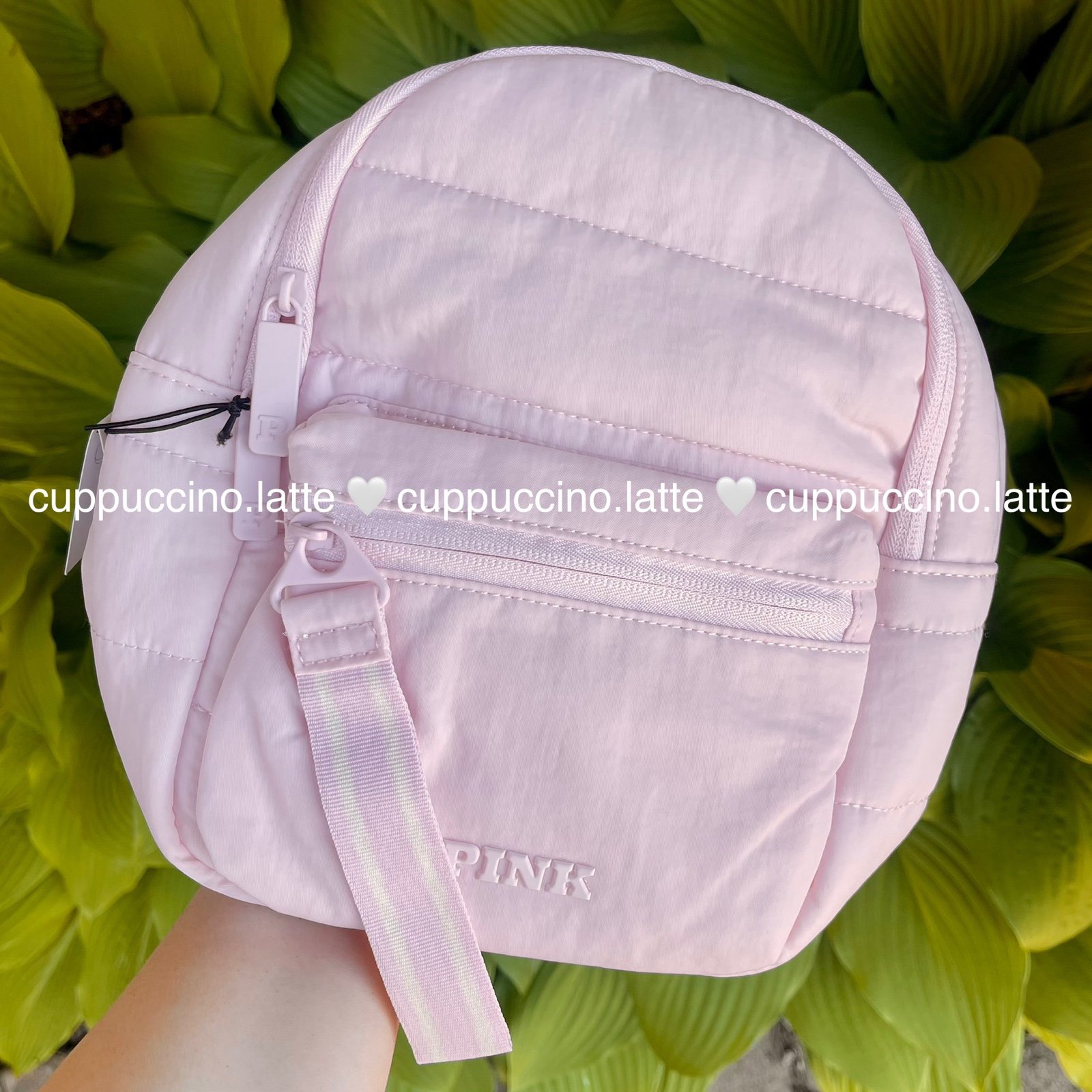 NWT Victoria’s Secret Pink Mini Convertible Backpack Crossbody Bag in Pink Tulip